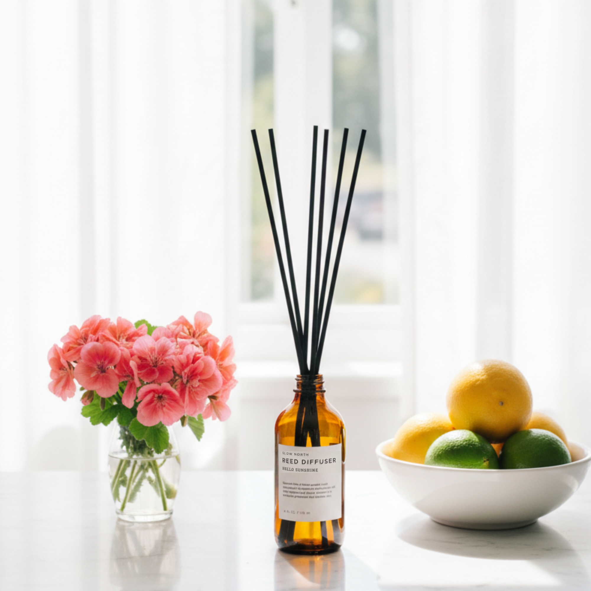 Hello Sunshine - Reed Diffuser (Grapefruit + Geranium + Lime)