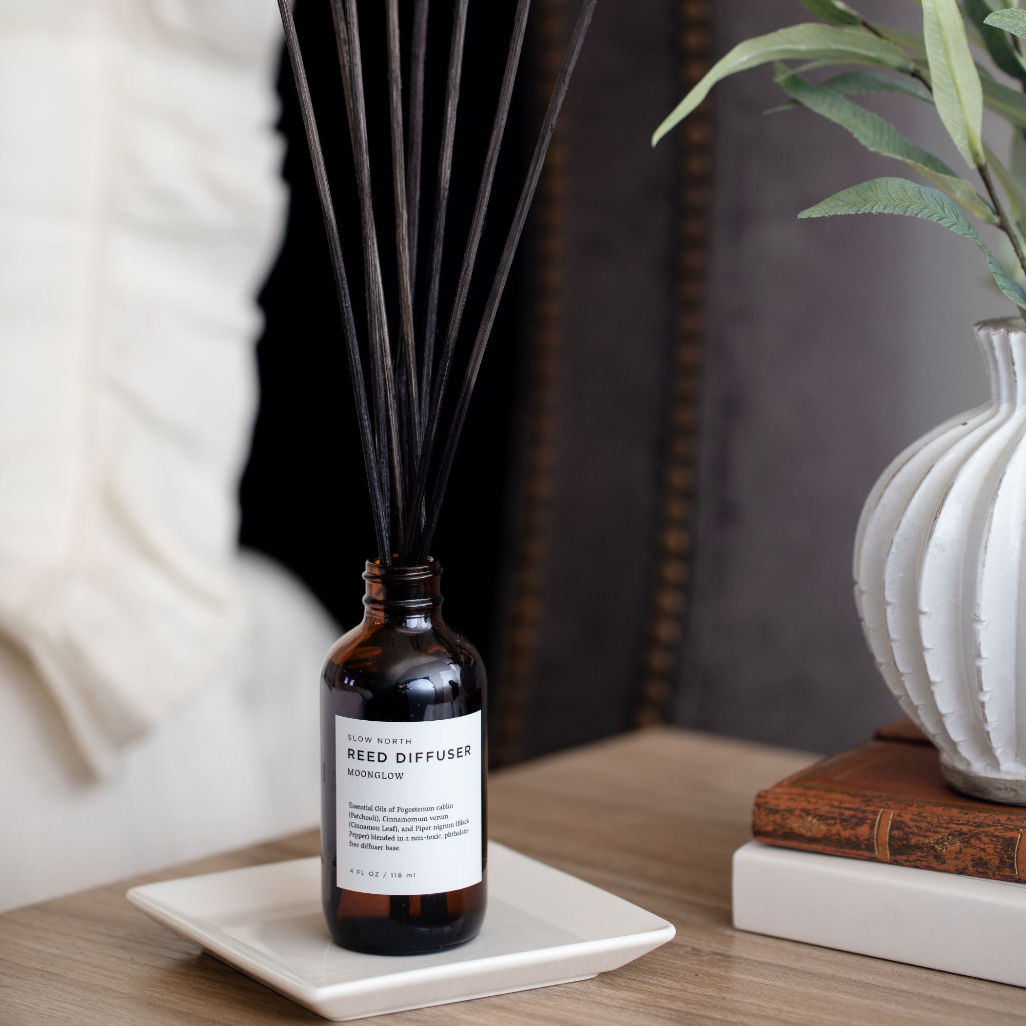 Moonglow - Reed Diffuser (Patchouli + Cinnamon + Black Pepper)