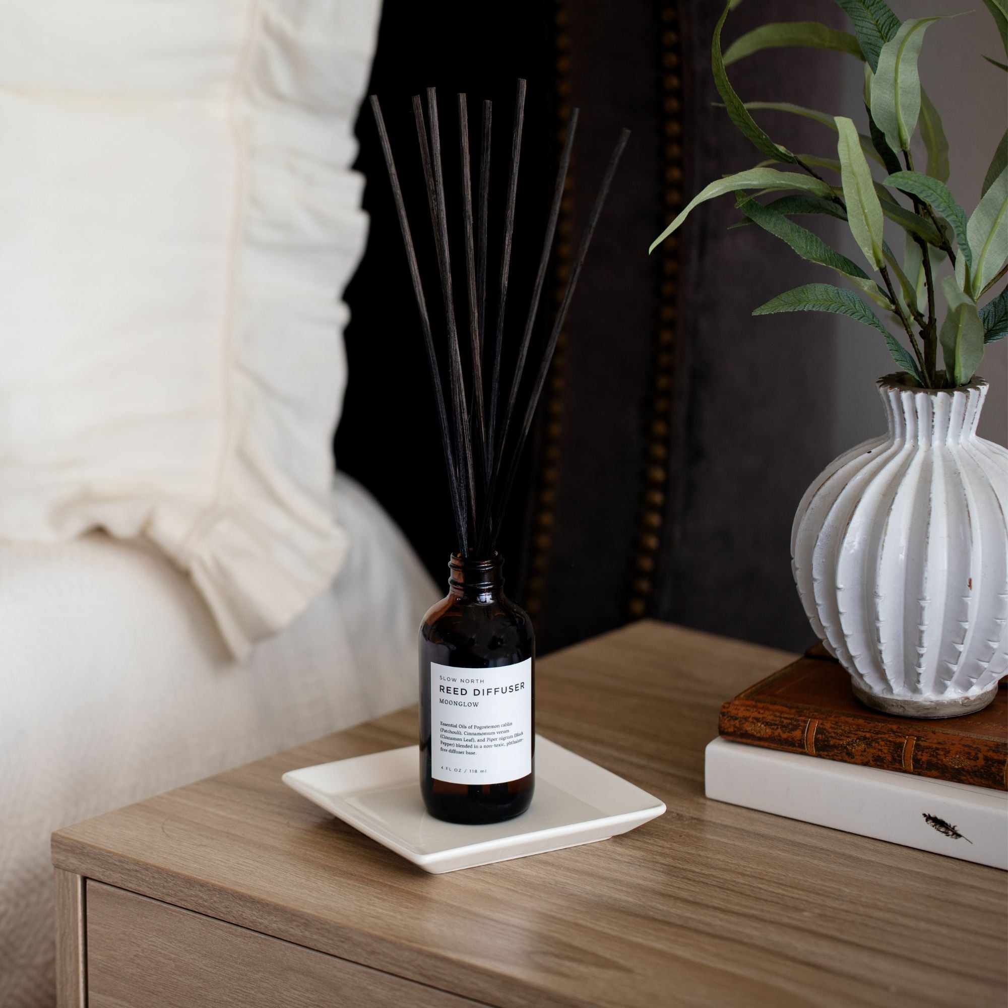 Moonglow - Reed Diffuser (Patchouli + Cinnamon + Black Pepper)